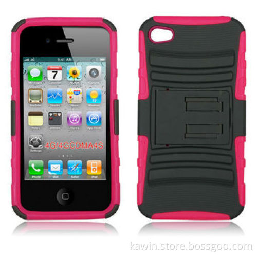 Super Combo 2-in-1 PC + Silicone Cover for Apple iPhone 4G
